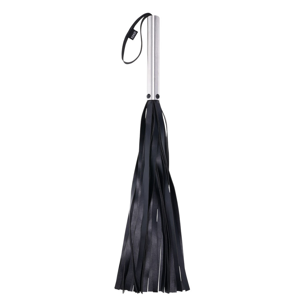 EDGE Flogger - Black Flogger Whip with Metal Handle — view 6
