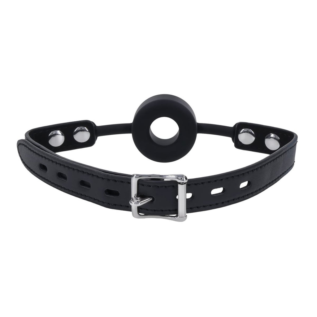 EDGE Silicone Ring Gag - Black Mouth Restraint — image 5