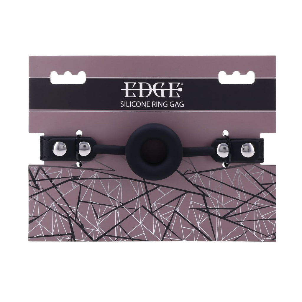 EDGE Silicone Ring Gag - Black Mouth Restraint — image 9