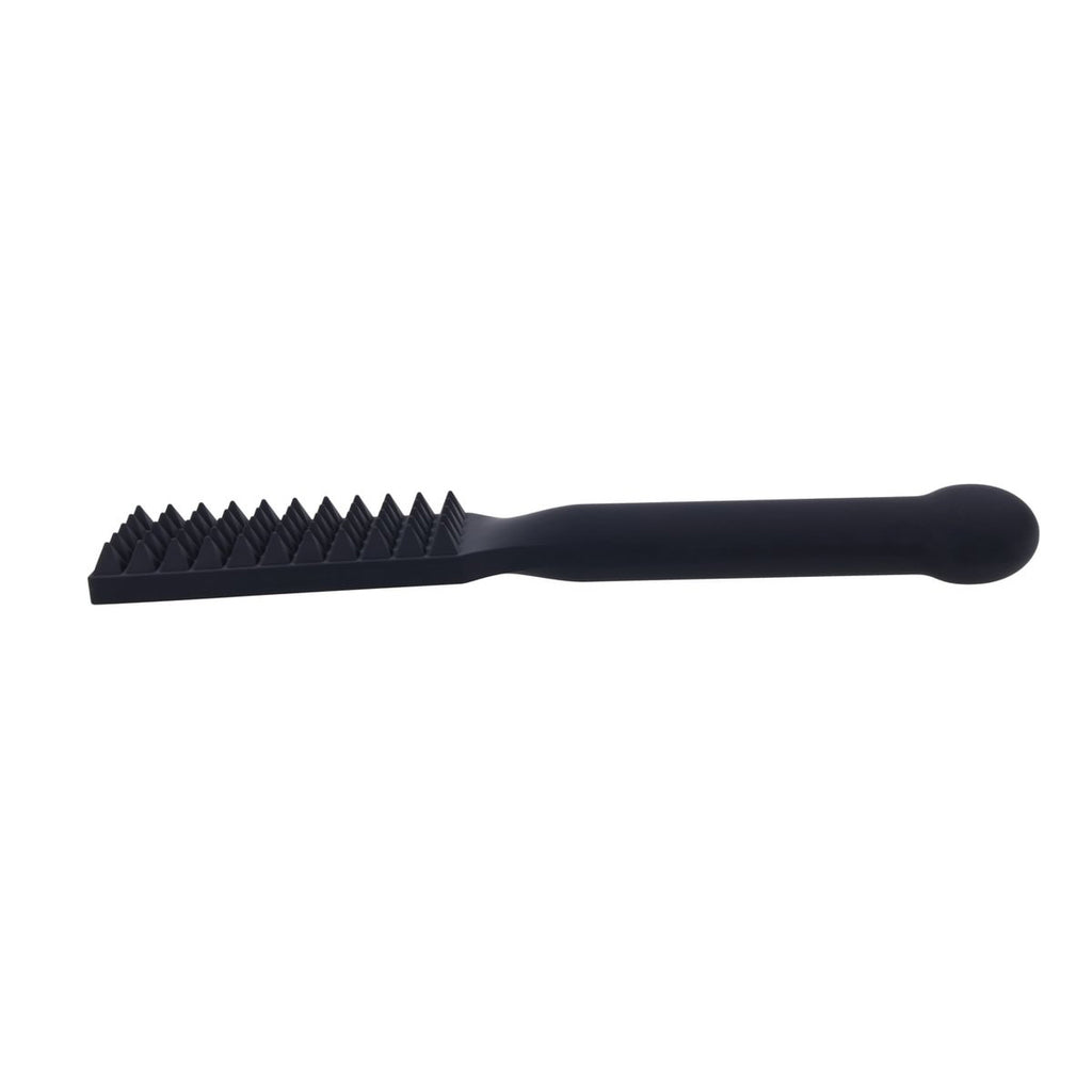 EDGE Spiked Silicone Paddle - Black Spanking Paddle with Insertable Handle — image 5