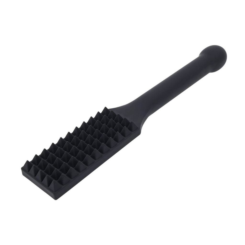 EDGE Spiked Silicone Paddle - Black Spanking Paddle with Insertable Handle — image 6
