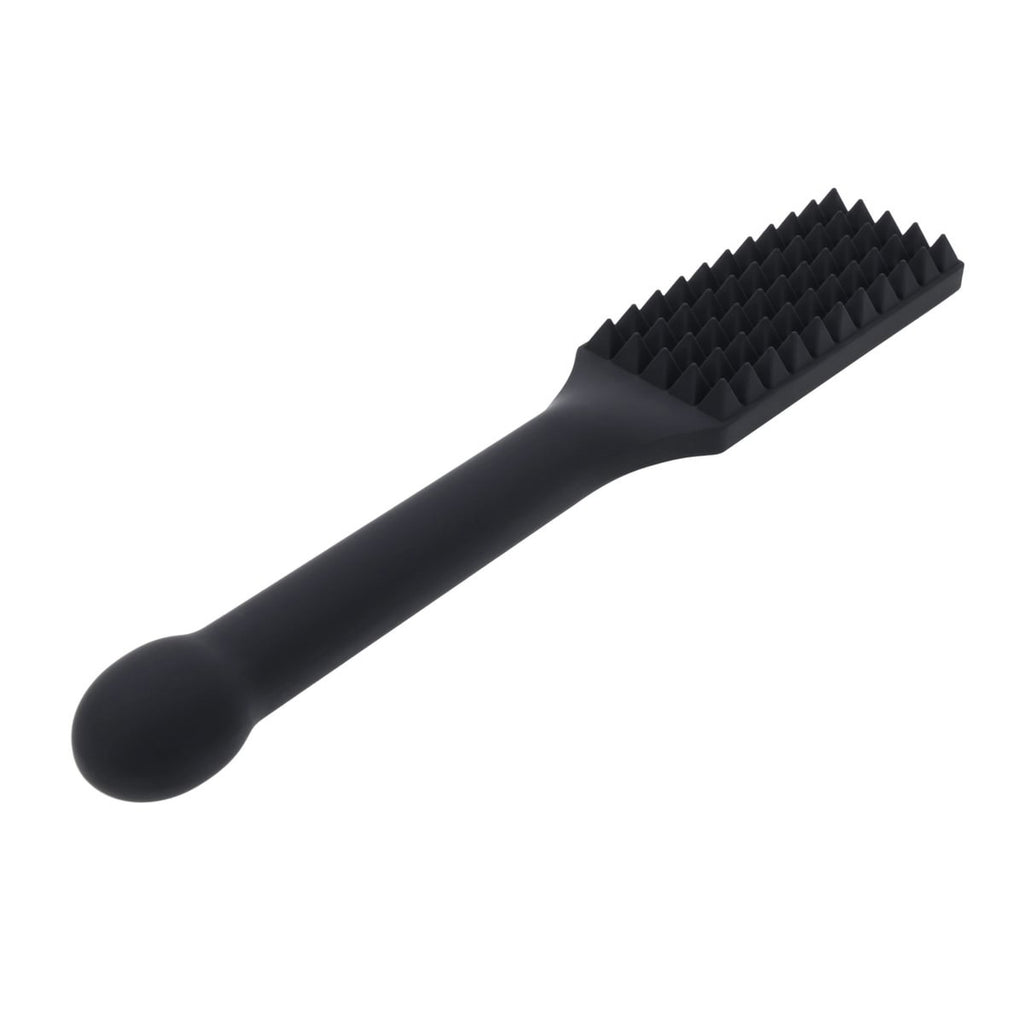 EDGE Spiked Silicone Paddle - Black Spanking Paddle with Insertable Handle — image 7