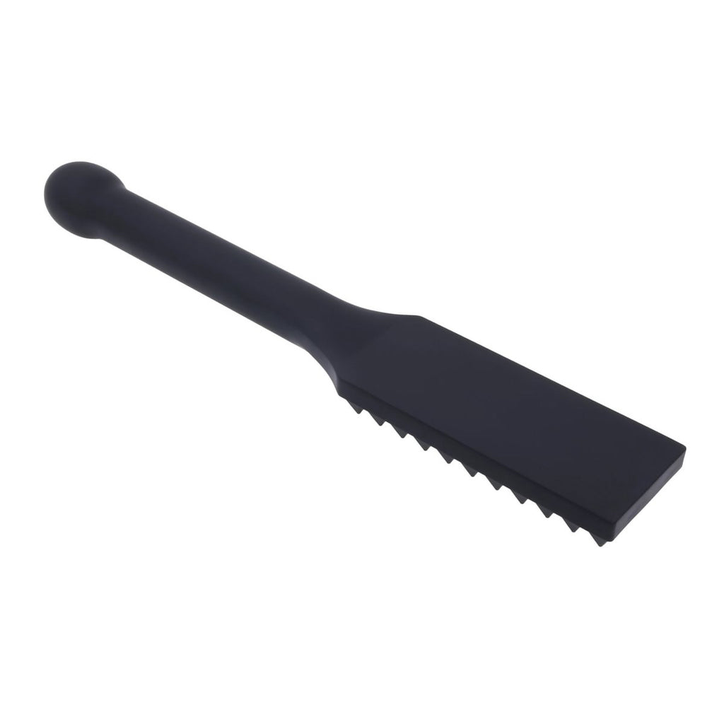 EDGE Spiked Silicone Paddle - Black Spanking Paddle with Insertable Handle — image 8