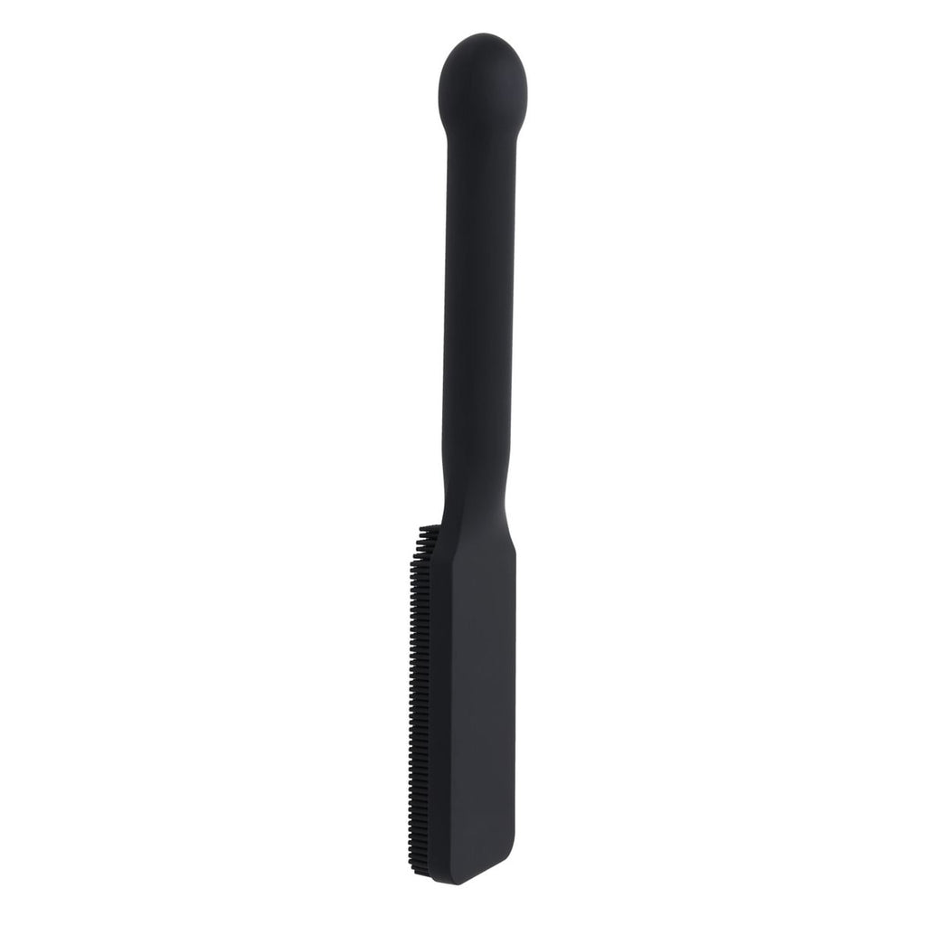 EDGE Pins & Needles Silicone Paddle - Black Spanking Paddle with Insertable Handle — image 5