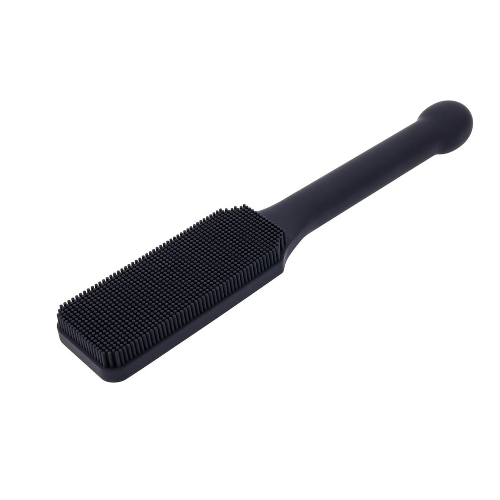 EDGE Pins & Needles Silicone Paddle - Black Spanking Paddle with Insertable Handle — image 6