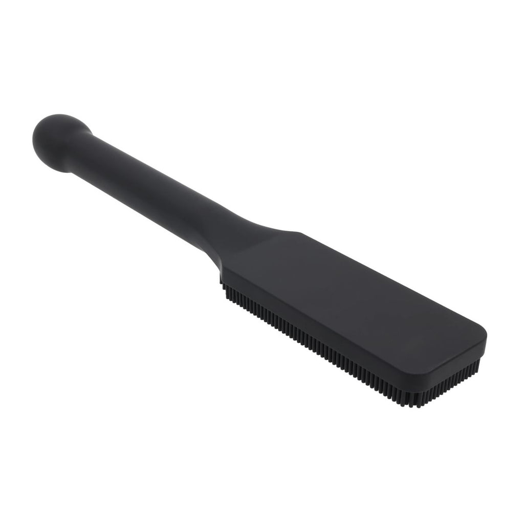 EDGE Pins & Needles Silicone Paddle - Black Spanking Paddle with Insertable Handle — image 8