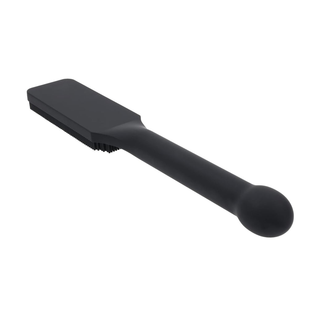 EDGE Pins & Needles Silicone Paddle - Black Spanking Paddle with Insertable Handle — image 9