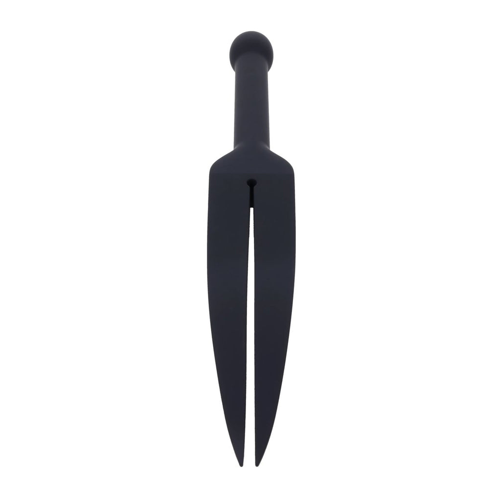 EDGE Silicone Tawse - Black Silicone Tawse Whip with Insertable Handle — image 5