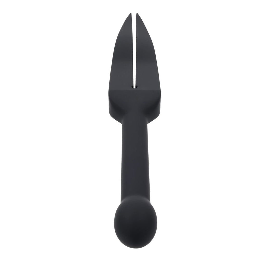 EDGE Silicone Tawse - Black Silicone Tawse Whip with Insertable Handle — image 6