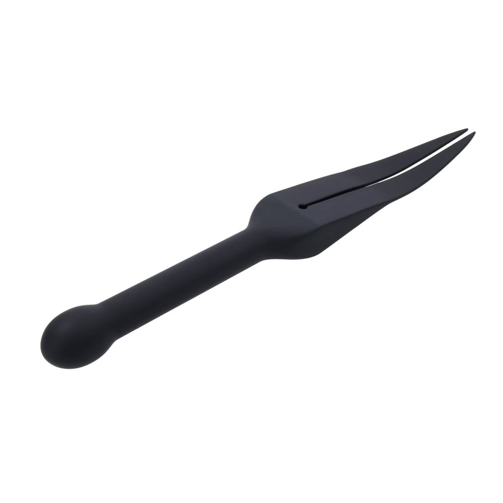 EDGE Silicone Tawse - Black Silicone Tawse Whip with Insertable Handle — image 7