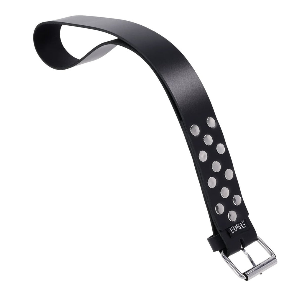 EDGE Leather Belt Spanker - Black Spanking Whip — image 6