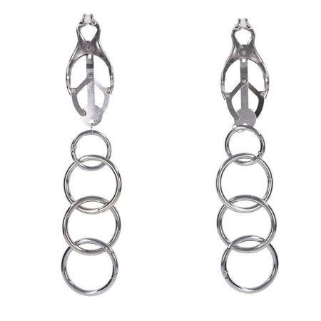 Sportsheets Edge Tuggable Clover Clamps Metal Nipple Restraints