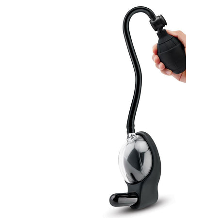 Size Up Vibrating Mini Pussy & Clitoral Pump - Clear Vibrating Vaginal and Clitoral Pump