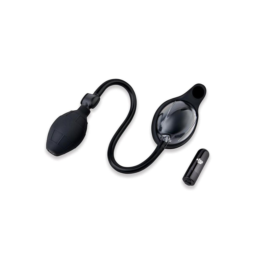 Size Up Vibrating Mini Pussy & Clitoral Pump - Clear Vibrating Vaginal and Clitoral Pump