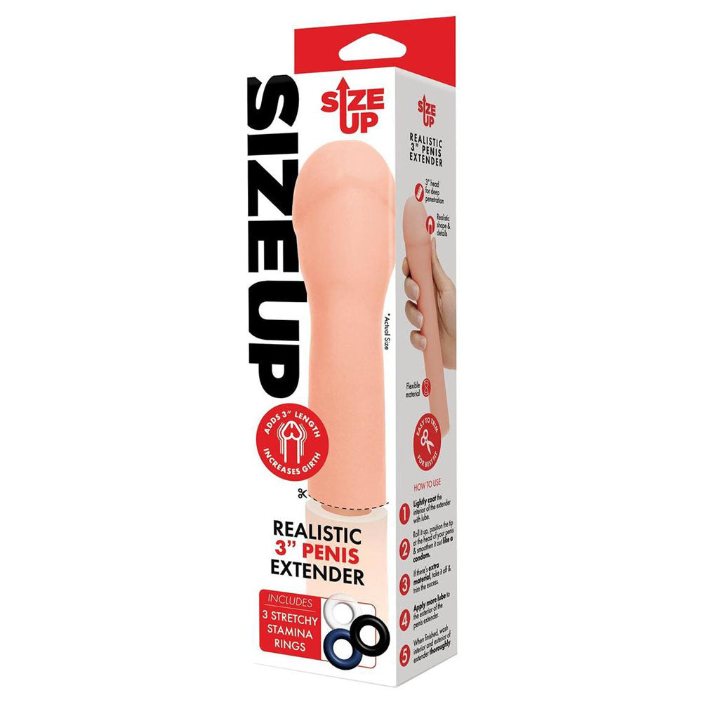 Size Up Realistic 3'' Penis Extender — view 6