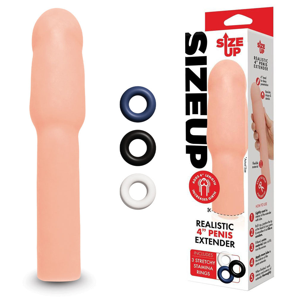 Size Up Realistic 4 Inch Penis Extender buy online Australia