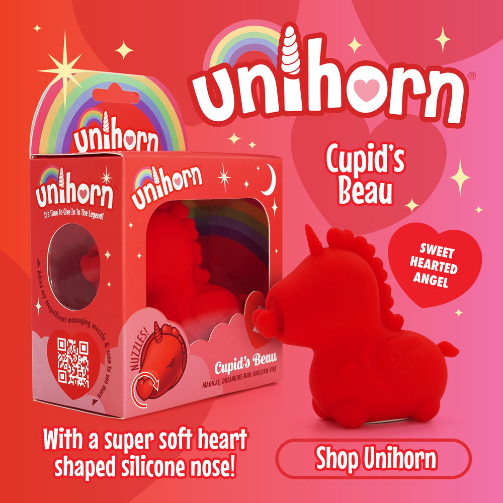 Unihorn - Cupid's Beau - Red USB Rechargeable Heart Nosed Stimulator — image 7