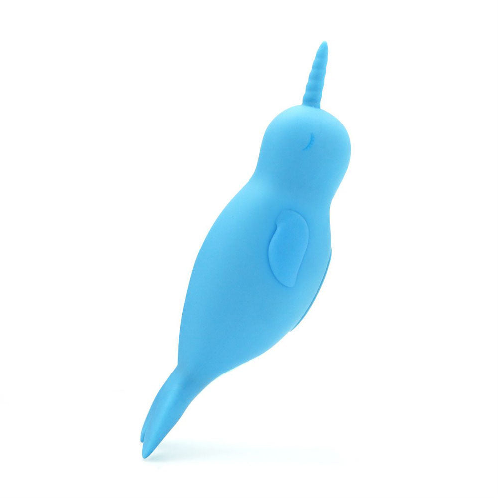 Unihorn of the Sea - Neigh Mo - The Narwhal - Blue USB Rechargeable Dual Motor Stimulator — image 10