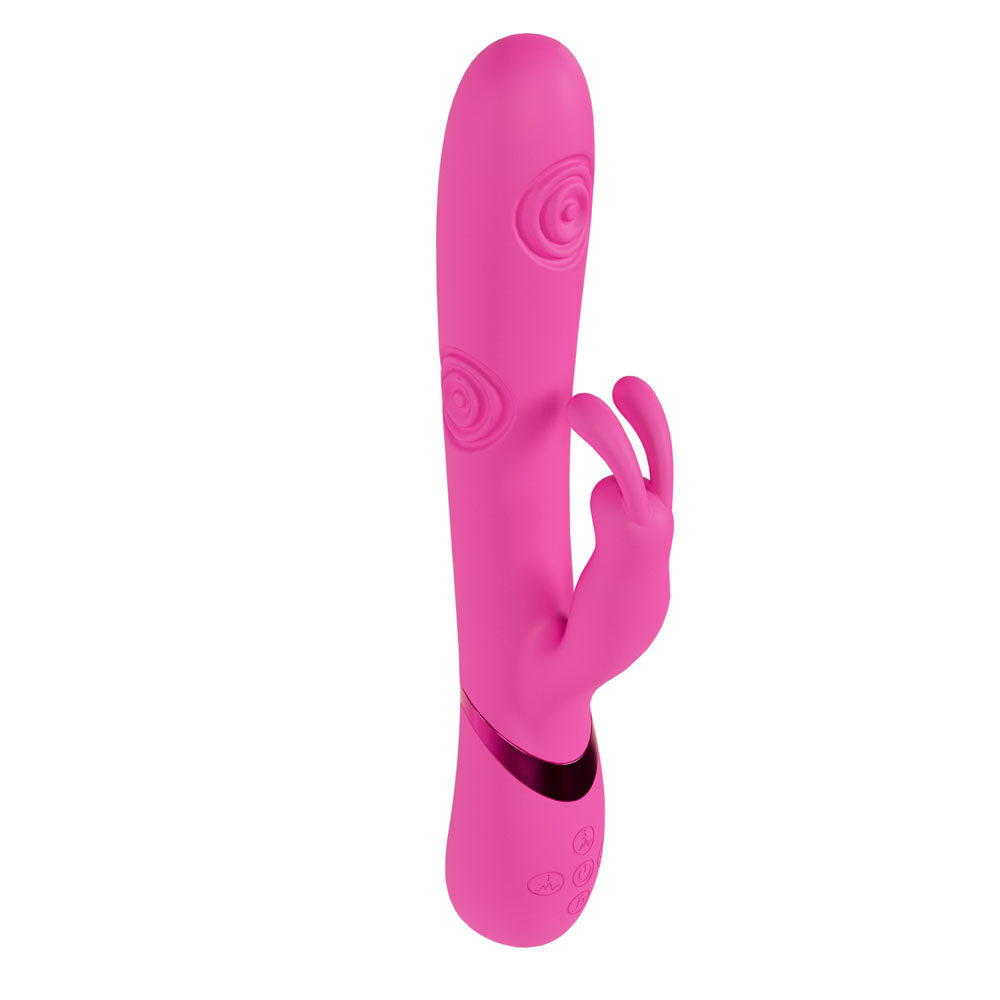 VIVE Mimi - Pink - Pink 25 cm Vibrating & Tapping Rabbit Vibrator