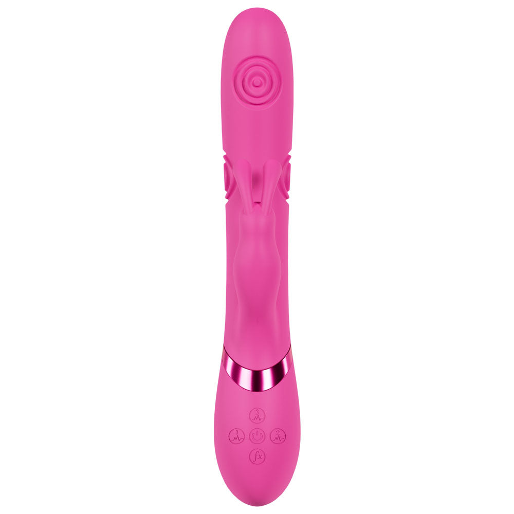 VIVE Mimi - Pink - Pink 25 cm Vibrating & Tapping Rabbit Vibrator