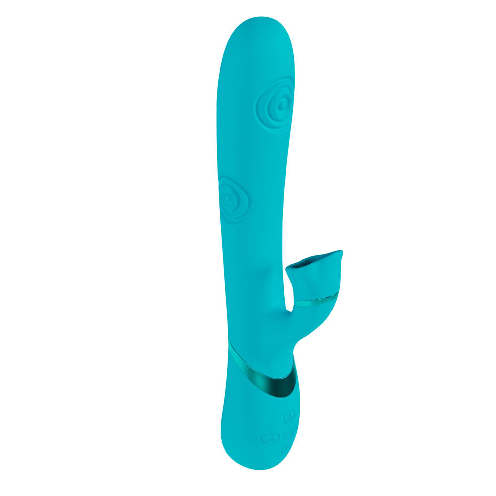VIVE Fiore - Blue 25 cm Tapping Rabbit Vibrator