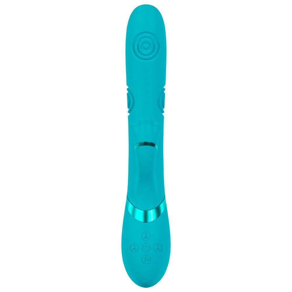 VIVE Fiore - Blue 25 cm Tapping Rabbit Vibrator
