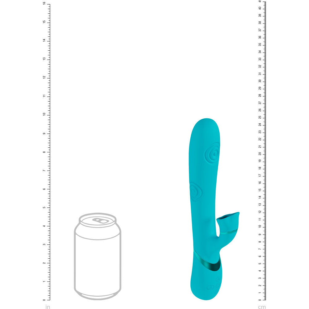 VIVE Fiore - Blue 25 cm Tapping Rabbit Vibrator