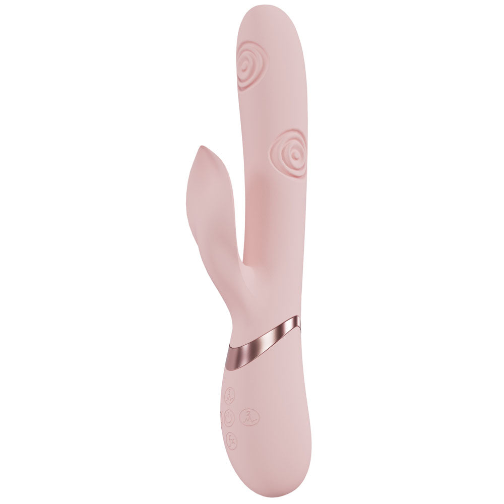 VIVE Fronda - Pink - Pink 25 cm Tapping Rabbit Vibrator