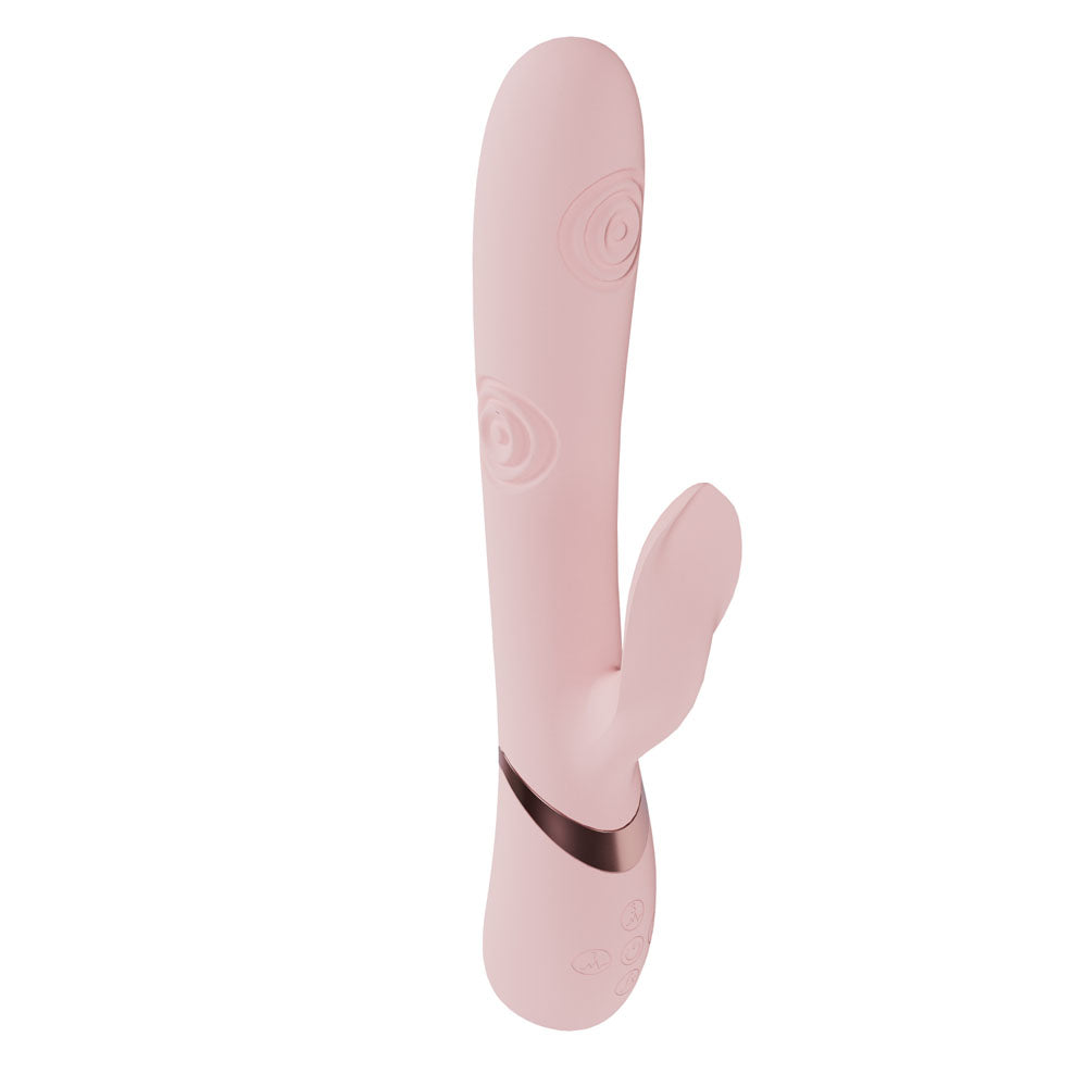 VIVE Fronda - Pink - Pink 25 cm Tapping Rabbit Vibrator