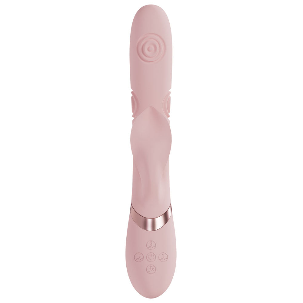 VIVE Fronda - Pink - Pink 25 cm Tapping Rabbit Vibrator