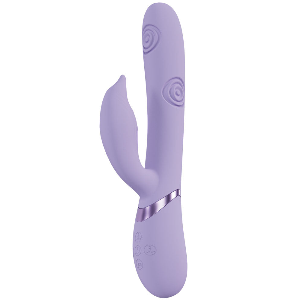 VIVE Pallina - Purple - Purple 25 cm Tapping Rabbit Vibrator