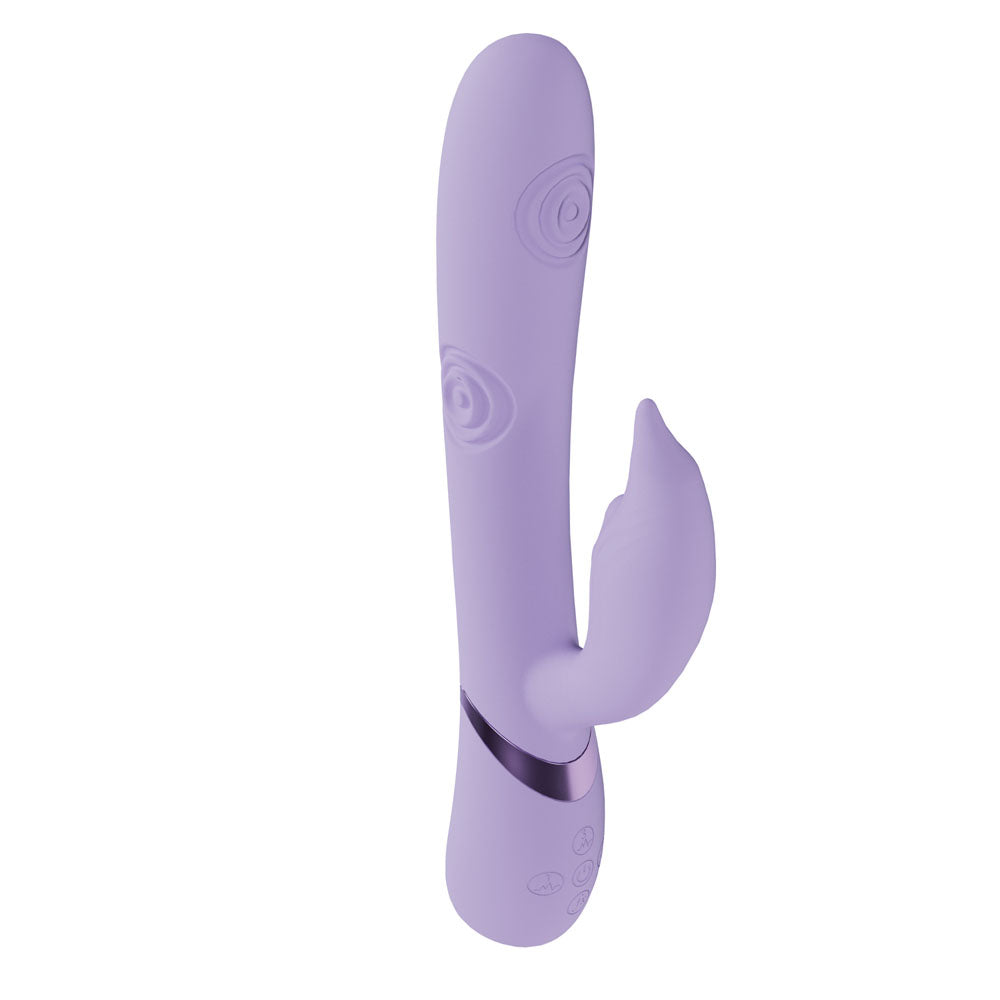 VIVE Pallina - Purple - Purple 25 cm Tapping Rabbit Vibrator