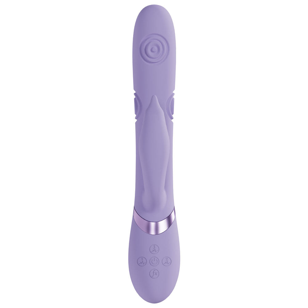 VIVE Pallina - Purple - Purple 25 cm Tapping Rabbit Vibrator