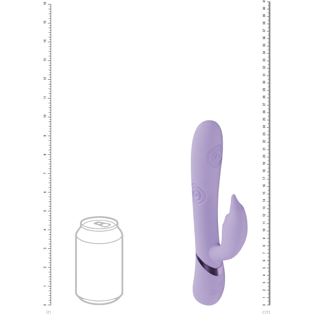 VIVE Pallina - Purple - Purple 25 cm Tapping Rabbit Vibrator