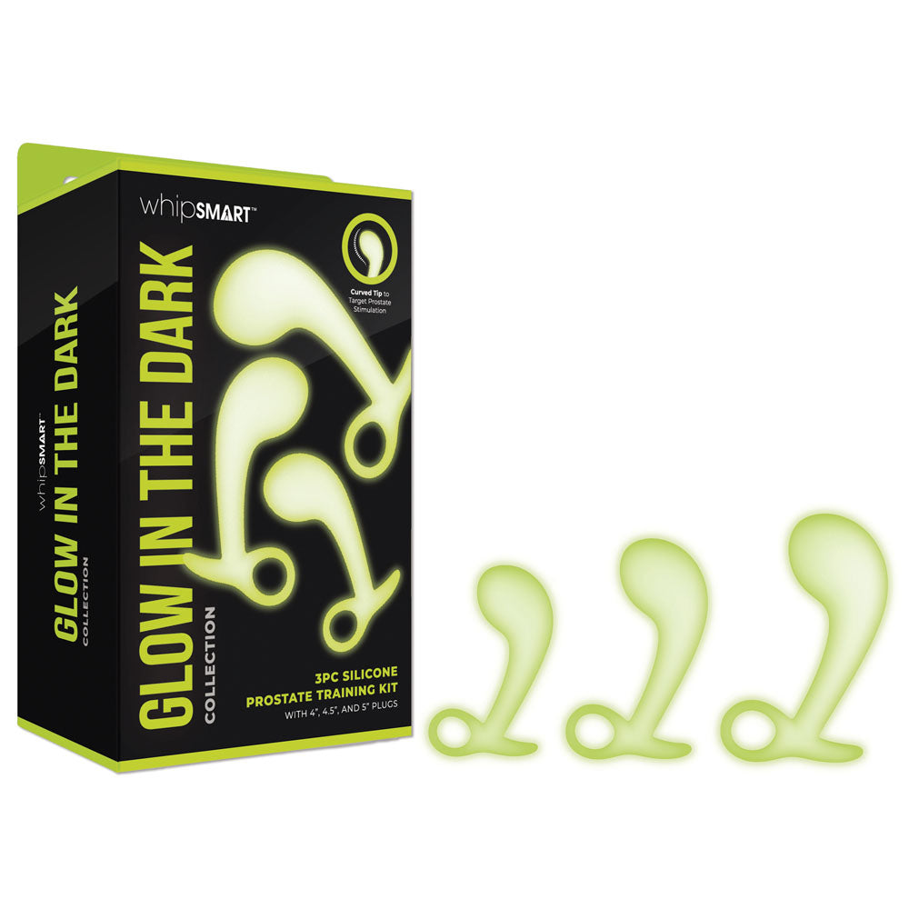 WhipSmart Glow In The Dark 3pc Prostate Training Kit buy online Australia