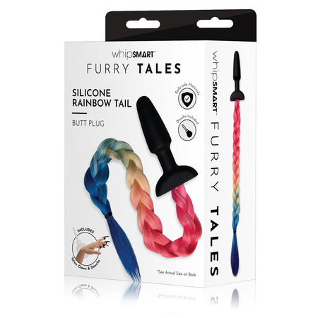 WhipSmart Furry Tales Silicone Rainbow Tail buy online Australia