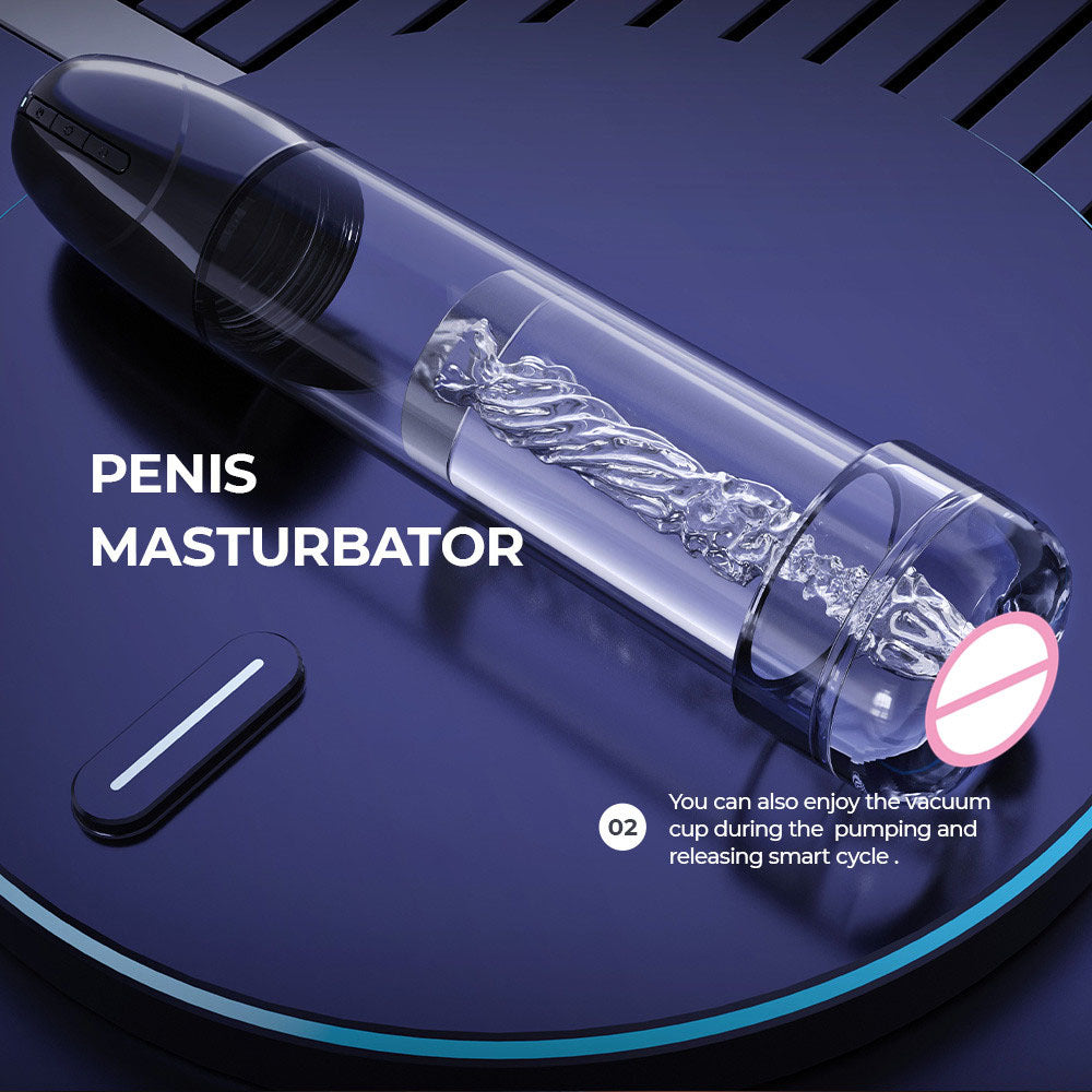 LuvPump Smart Penis Pump - Clear 2-in-1 Automatic Penis Pump