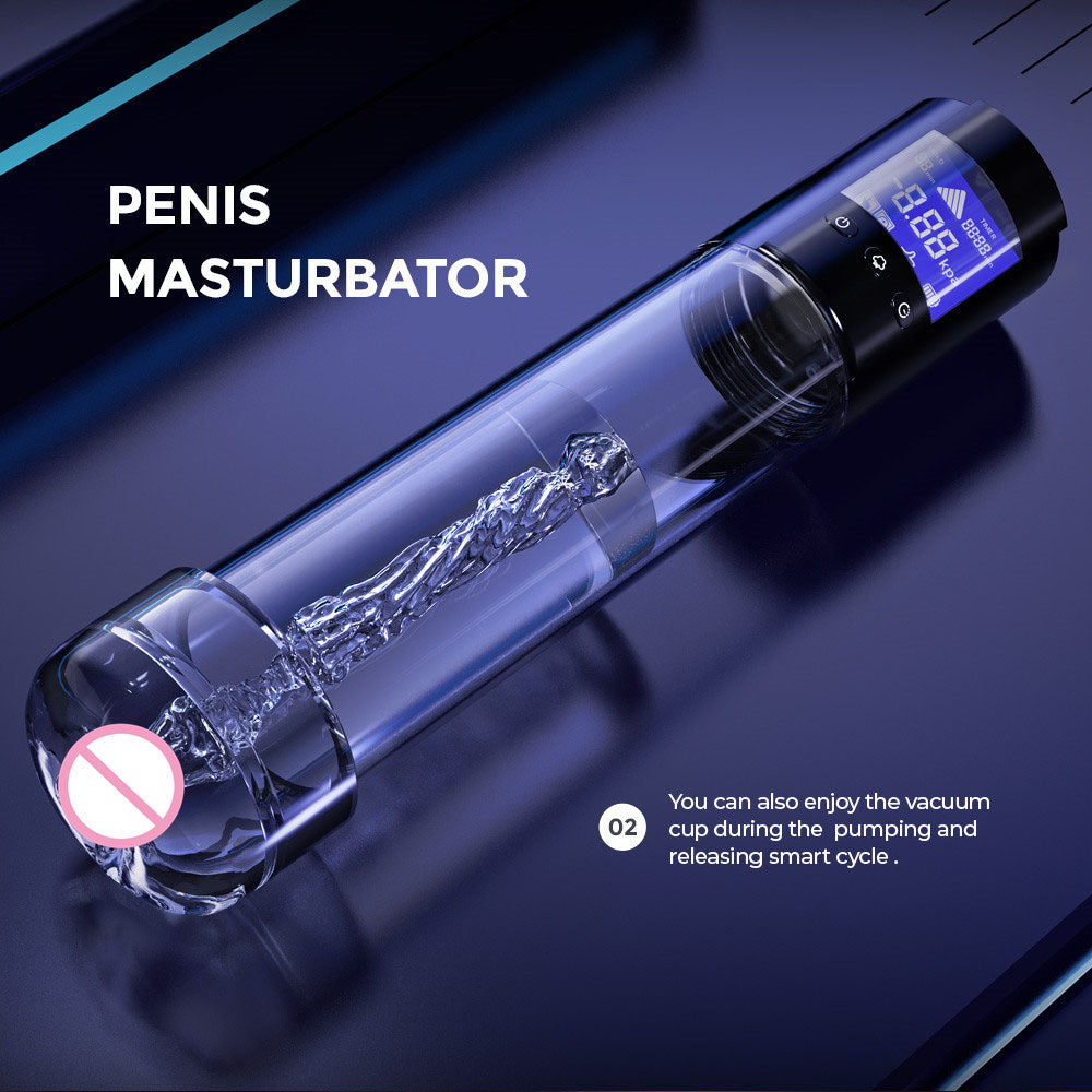 LuvPump Smart Penis Pump - Clear USB Rechargeable Automatic Penis Pump — view 6