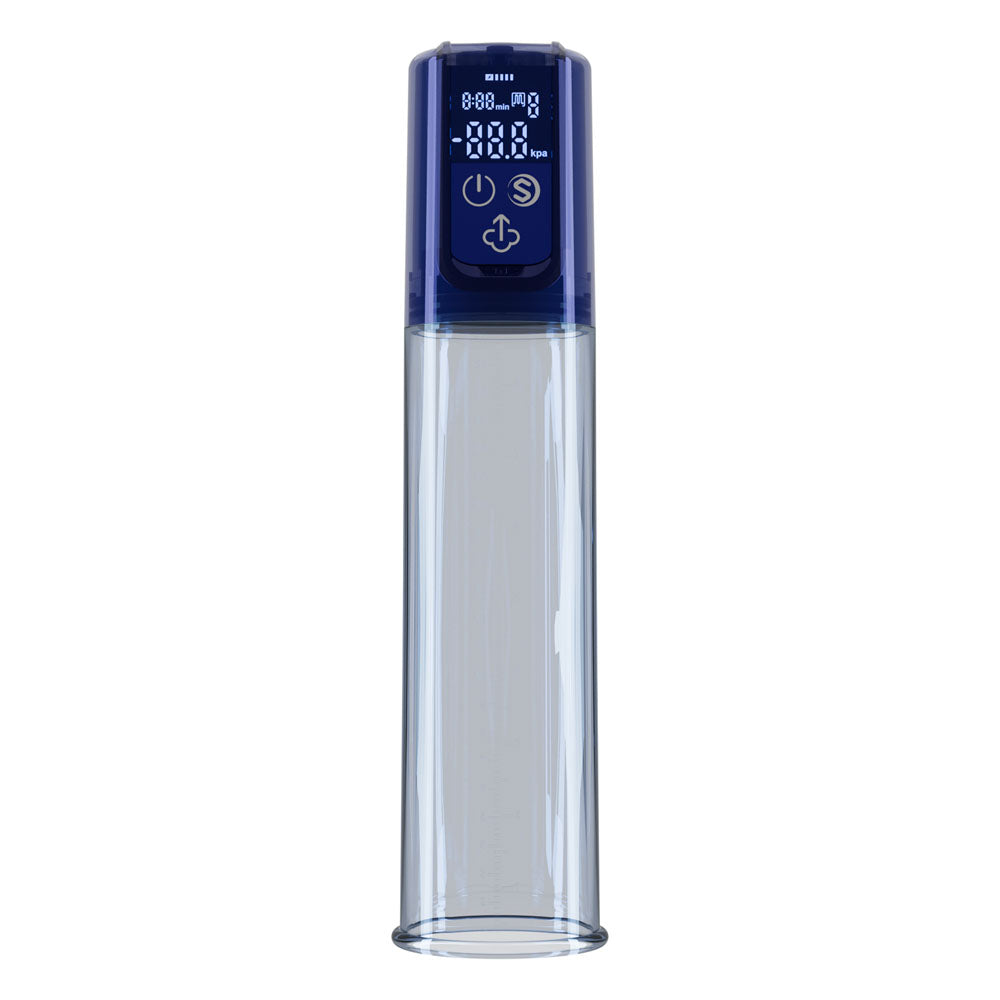 LuvPump Bathfun Smart Aqua Penis Pump - Blue USB-C Rechargeable Waterproof Automatic Penis Pump — view 3