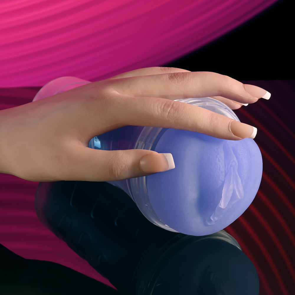 Zero Tolerance POP ON THE GLOW - Glow in Dark Purple Vagina Stroker — view 6