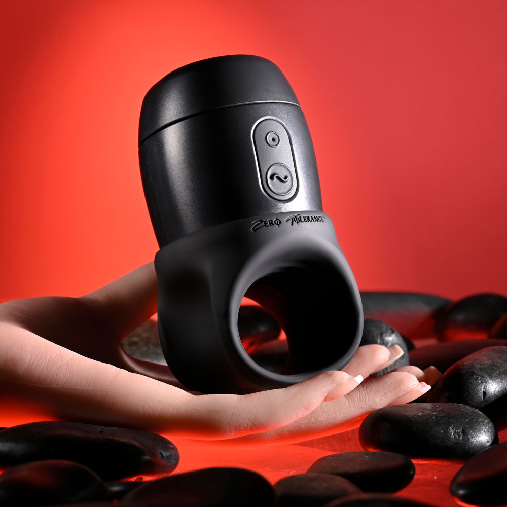 Zero Tolerance WET IT BE - Black Vibrating and Self Lubricating Stroker