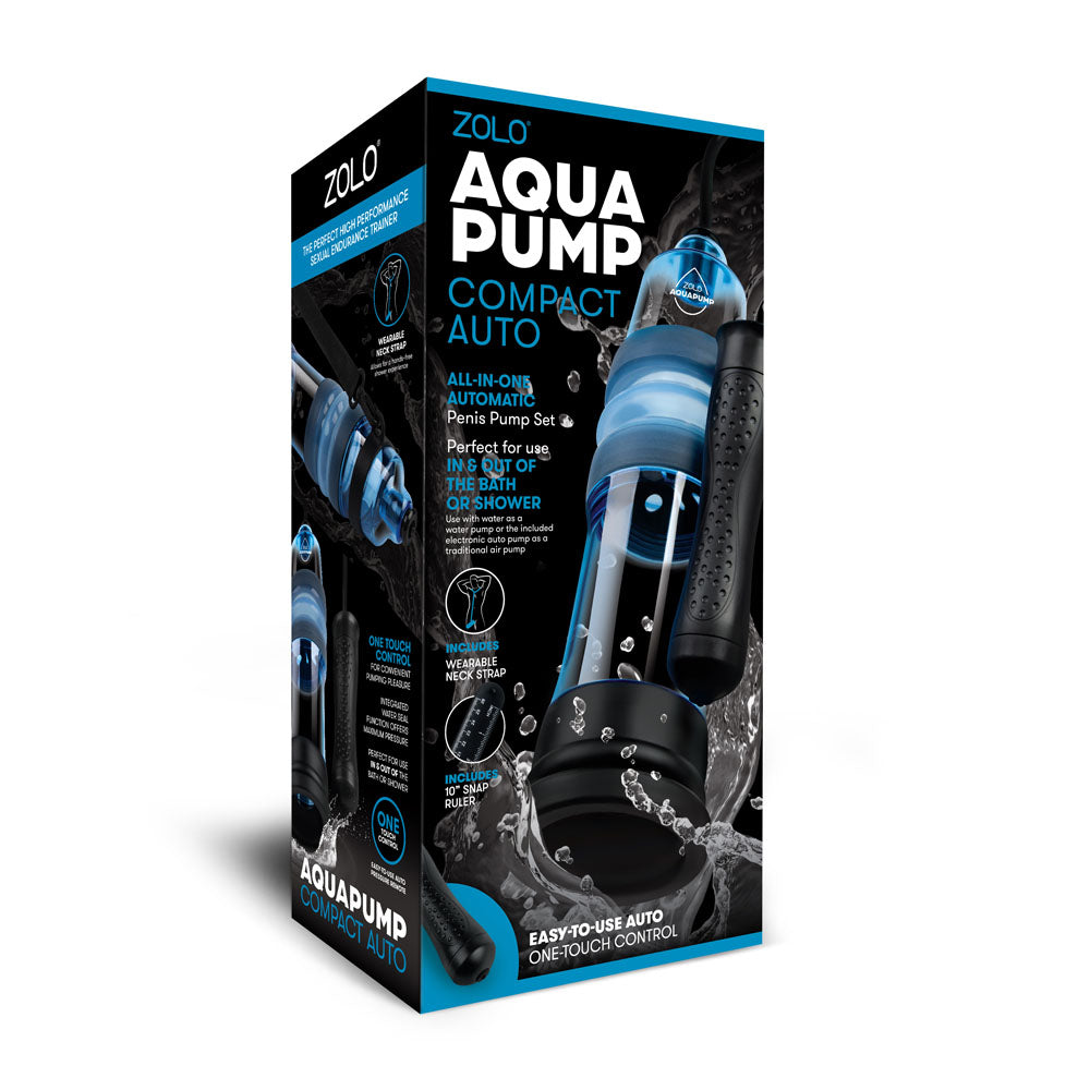 Zolo Aquapump Compact Auto - Blue Auto Water Penis Pump — view 6