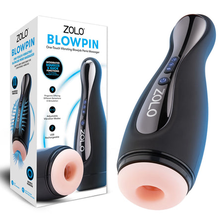 Zolo Blowpin - Flesh Auto Sucking and Vibrating Masturbator buy online Australia