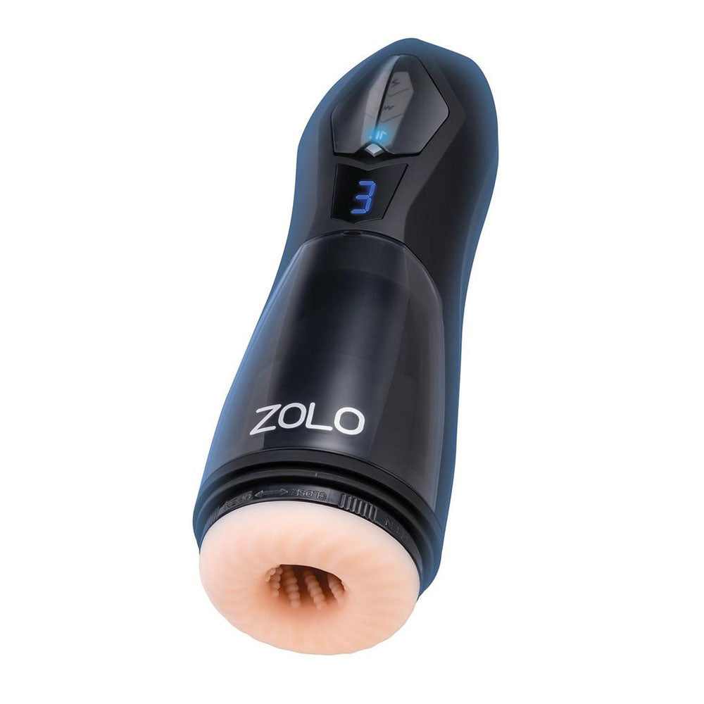 Zolo Lift Off - Flesh Vibrating and Thrusting Auto Stroker