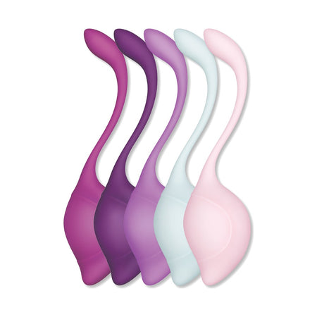 Bodywand Squeeze 5pc Teardrop Kegel Set - Weighted Kegel Set - 5 Piece Kit