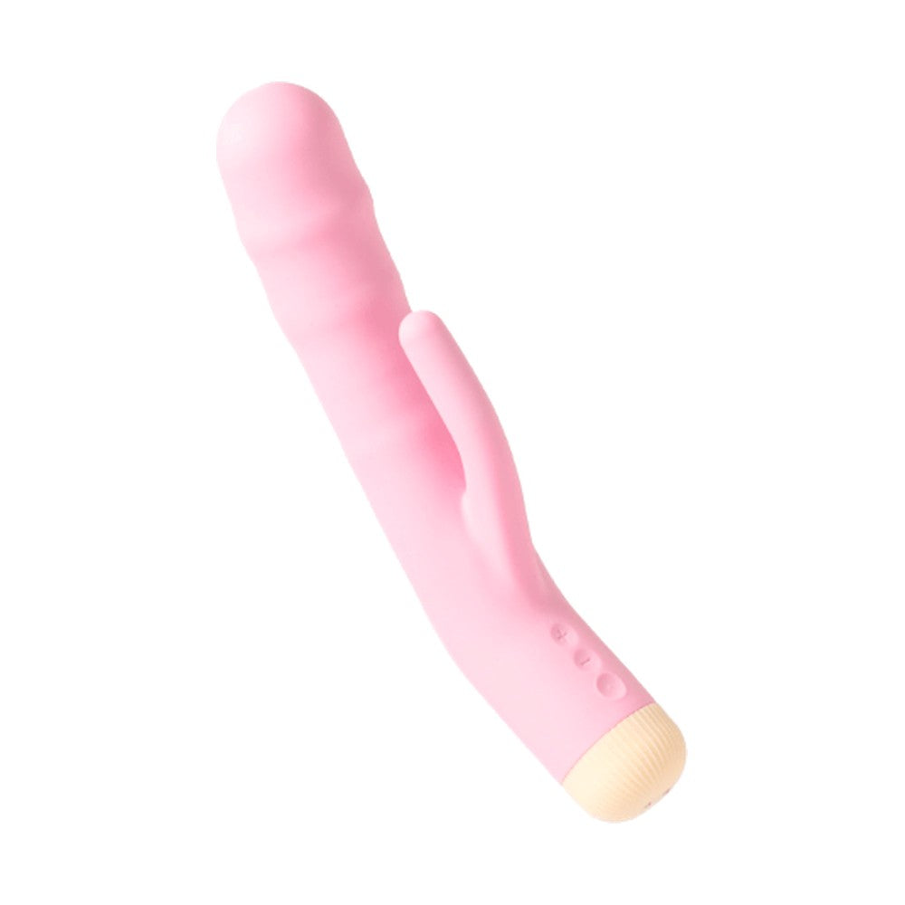 Girls Get Off DeeDee Pink 19 cm USB Rechargeable Thrusting Rabbit Vibrator