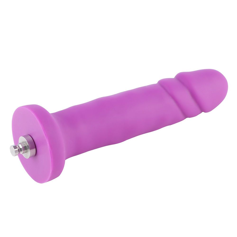 HiSmith - 6.7" Silicone Vibrating Purple Dildo (KlicLok) — view 6