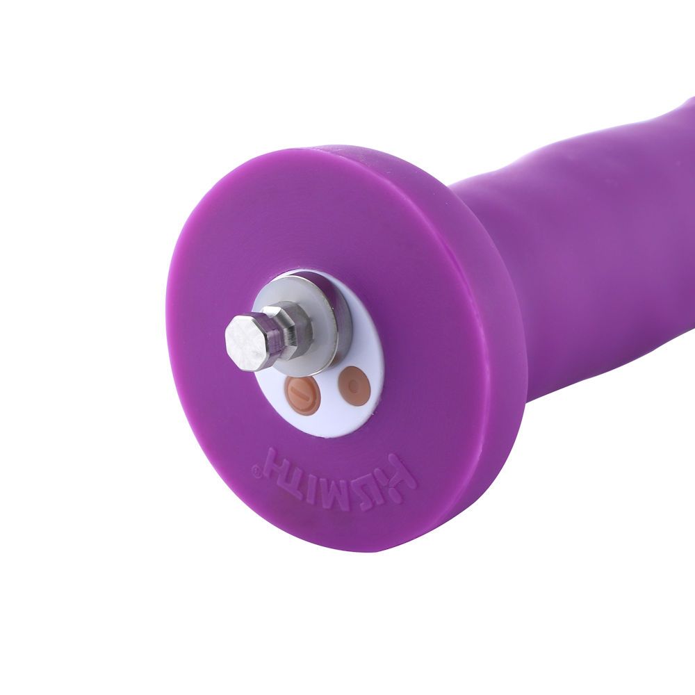 HiSmith - 6.7" Silicone Vibrating Purple Dildo (KlicLok) — view 9