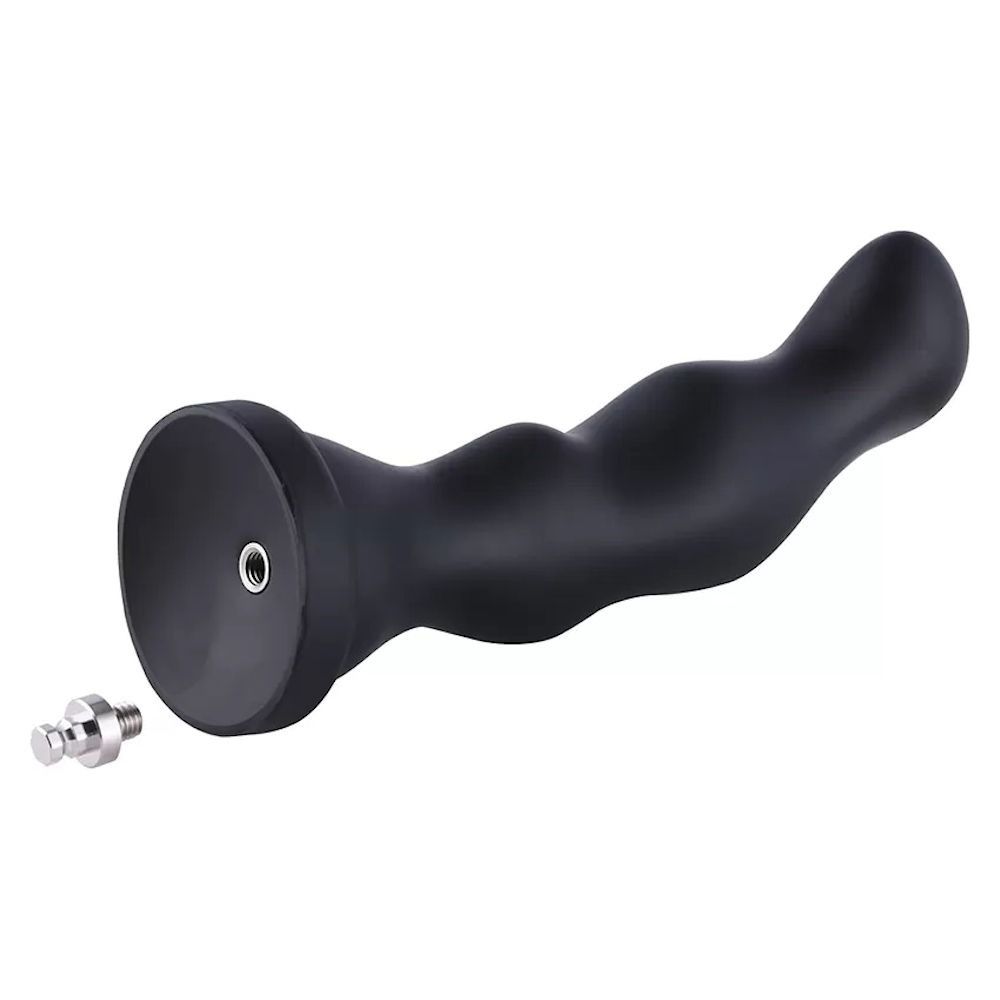 HiSmith 8.5in Black Silicone Dildo