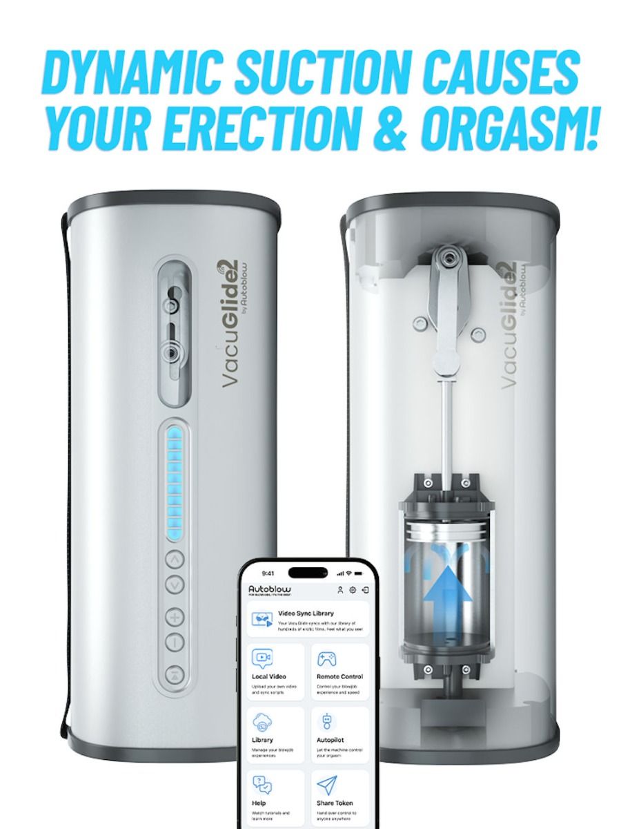 VacuGlide 2 Suction Masturbator by Autoblow